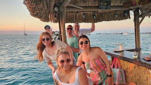 Key West : Private Tiki Boat Sunset Cruise