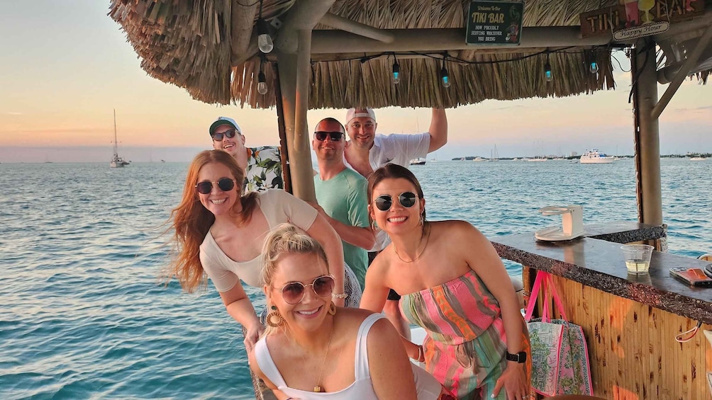 Key West: Private Tiki Boat Sunset Cruise