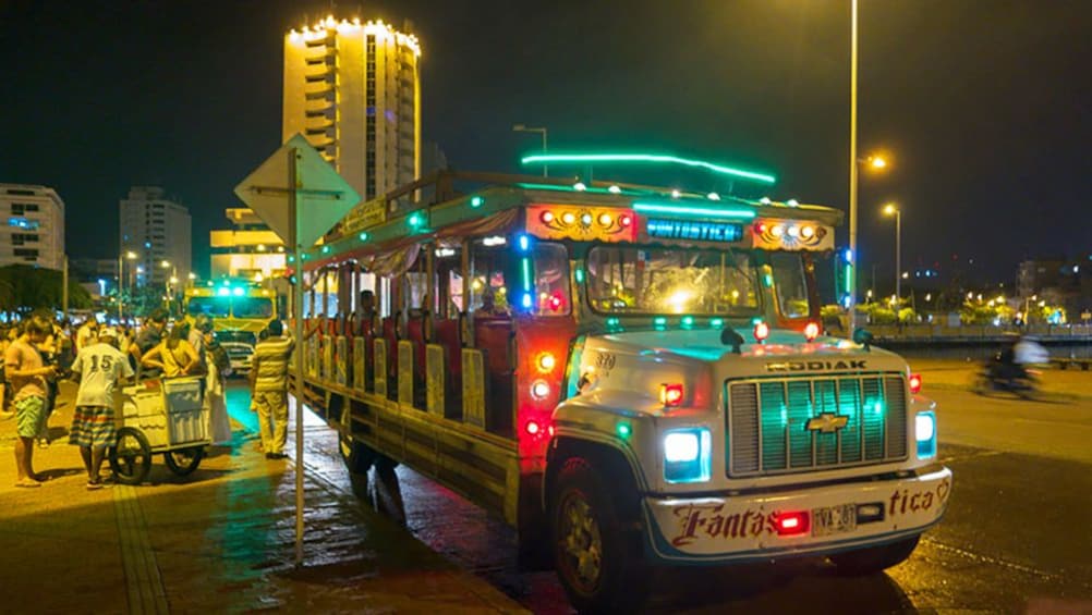 Party bus in Cartagena