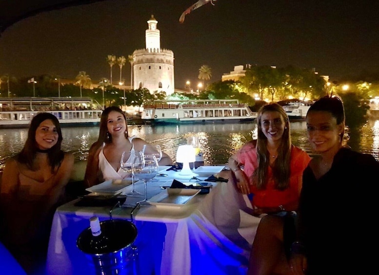 Picture 4 for Activity Seville: Private River Cruise with Dinner and Drinks