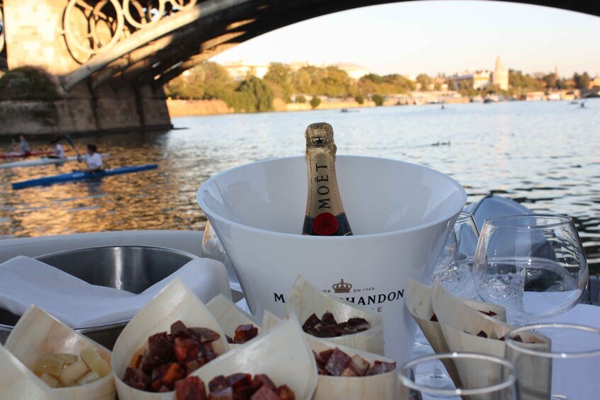 Picture 6 for Activity Seville: Private River Cruise with Dinner and Drinks