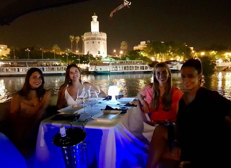 Picture 4 for Activity Seville: Private River Cruise with Dinner and Drinks