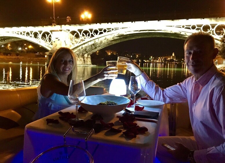 Picture 5 for Activity Seville: Private River Cruise with Dinner and Drinks