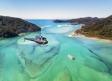 อุทยานแห่งชาติ Abel Tasman: เที่ยวบินเฮลิคอปเตอร์พร้อมลงจอด