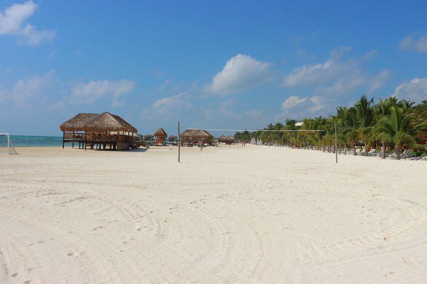 Sunset Catamaran Cocktail & Beach Club with Transportation In Riviera Maya