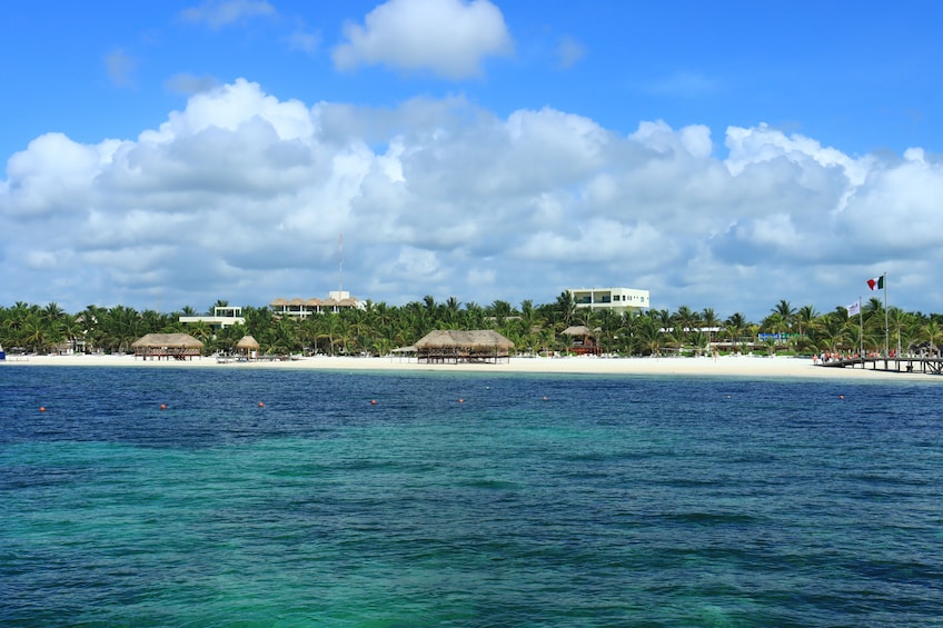 Sunset Catamaran Cocktail & Beach Club with Transportation In Riviera Maya