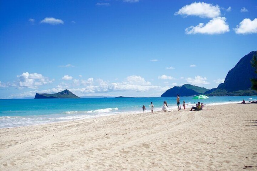 Swim at one of Oahu's most beautiful beaches