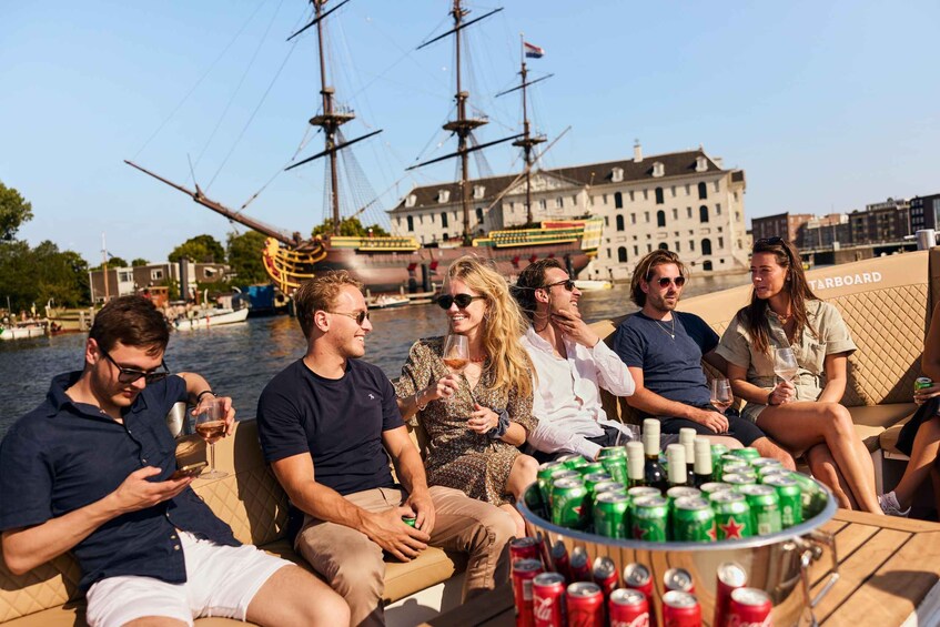 Picture 3 for Activity Amsterdam: Evening Canal Cruise with Unlimited Drinks Option