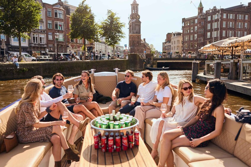 Picture 1 for Activity Amsterdam: Evening Canal Cruise with Unlimited Drinks Option