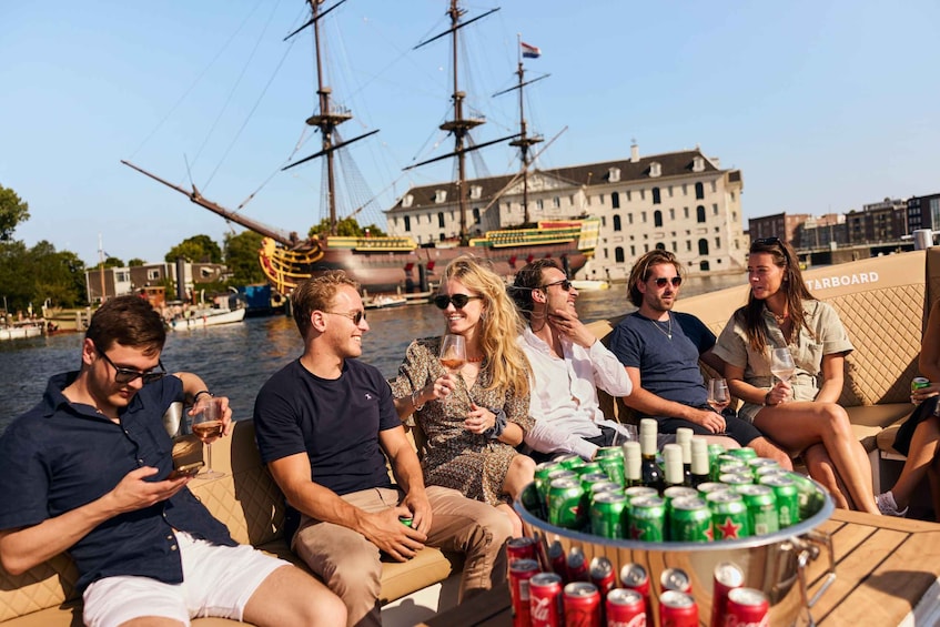 Picture 3 for Activity Amsterdam: Evening Canal Cruise with Unlimited Drinks Option