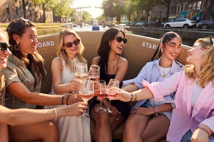 Amsterdam : Soirée Canal croisière avec option boissons illimitées