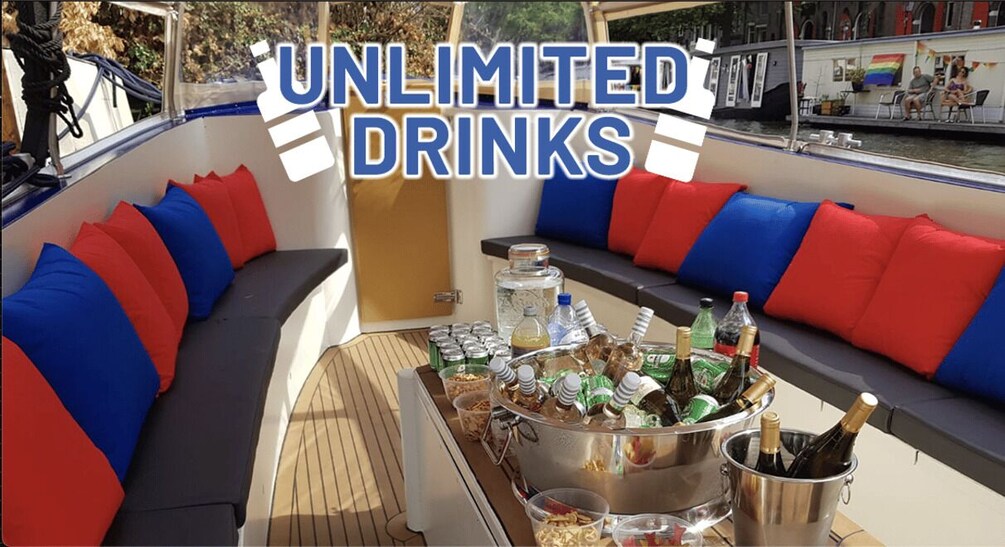 Amsterdam: Canal Booze Cruise with Unlimited Drinks Option