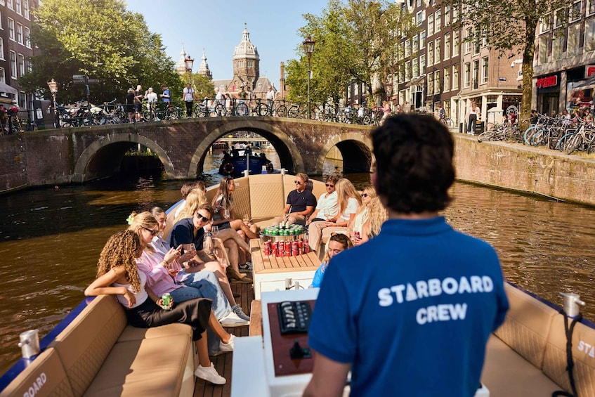 Picture 15 for Activity Amsterdam: Canal Booze Cruise with Unlimited Drinks Option