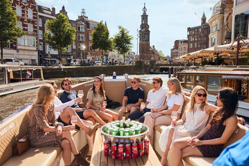 Picture 4 for Activity Amsterdam: Canal Booze Cruise with Unlimited Drinks Option