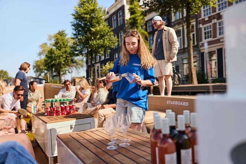 Picture 7 for Activity Amsterdam: Canal Booze Cruise with Unlimited Drinks Option