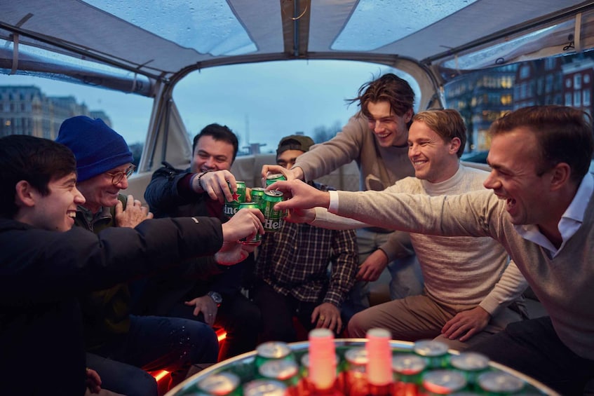 Picture 2 for Activity Amsterdam: Winter Booze Cruise with Unlimited Drinks Option