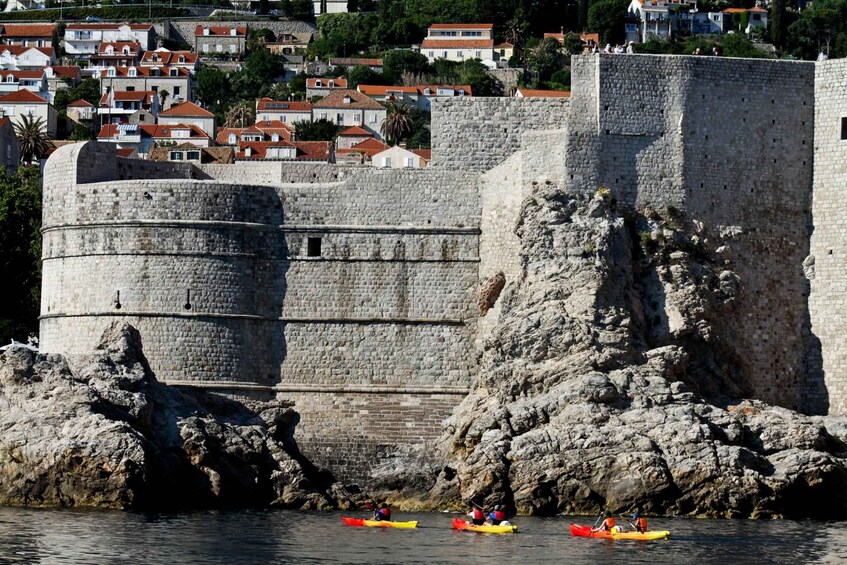 Picture 5 for Activity Dubrovnik: Sunset Kayaking Tour with Fruit Snack and Wine