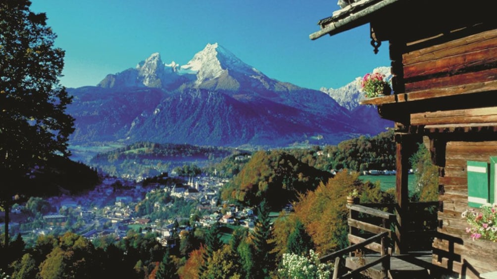 Scenic view of the Bavarian Alps in Salzburg