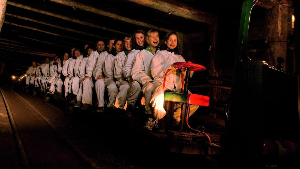 Tourists on Salt Mines Tour in Salzburg