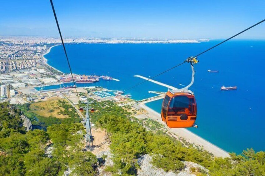 Antalya City Private Full-Day Boat Tour Cable Car and Waterfall