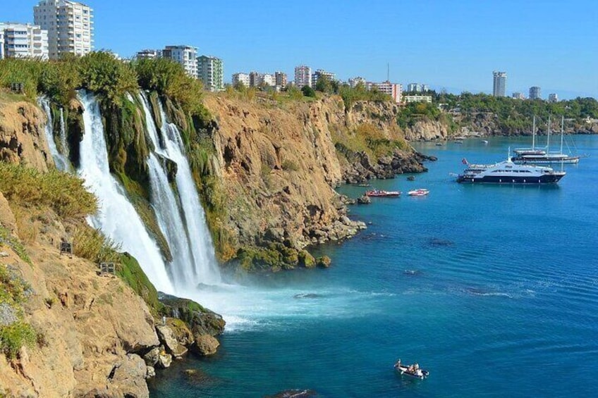 Antalya City Private Full-Day Boat Tour Cable Car and Waterfall