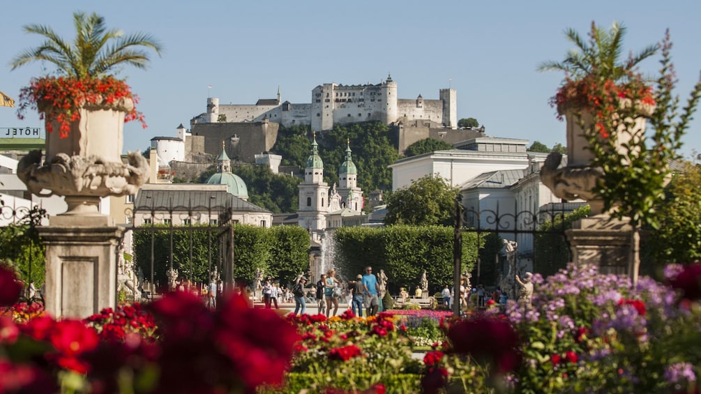 Show item 5 of 5. View of the city from a garden in Salzburg