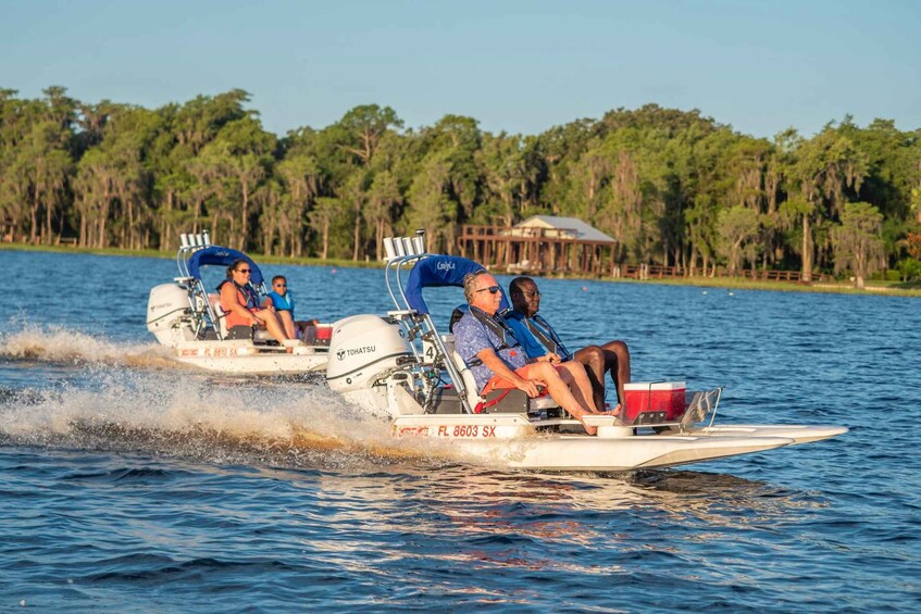 Picture 3 for Activity Clermont: Chain of Lakes Self-Driving Catboat Tour