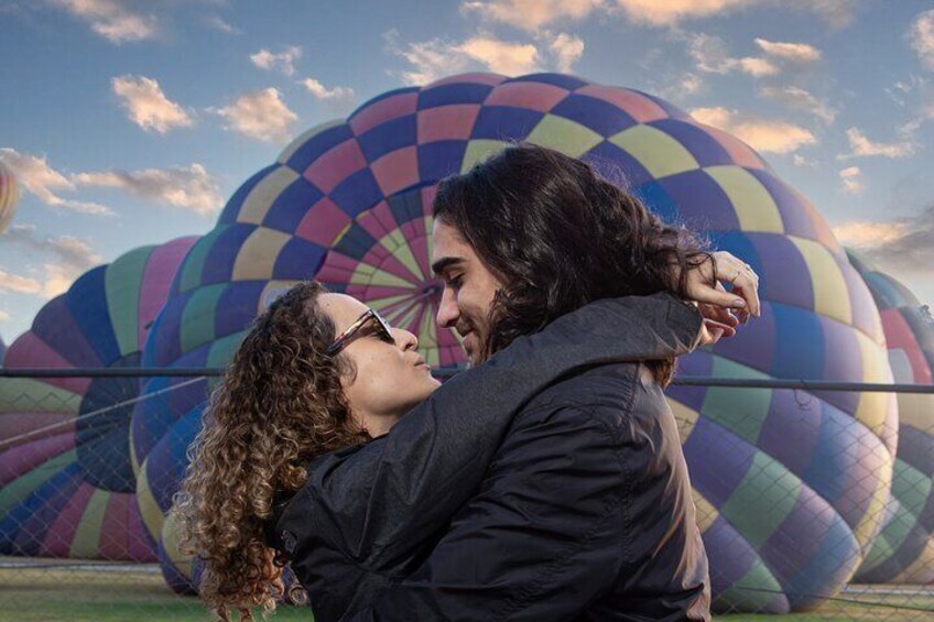 Balloon flight with pick up in CDMX + Breakfast in a natural cave
