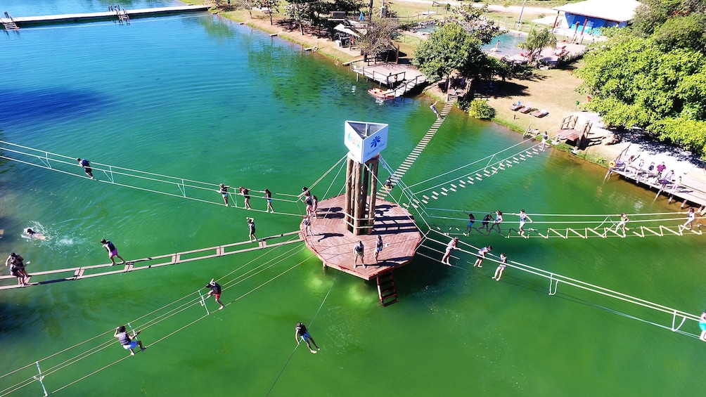 Floating in the Nascente Azul