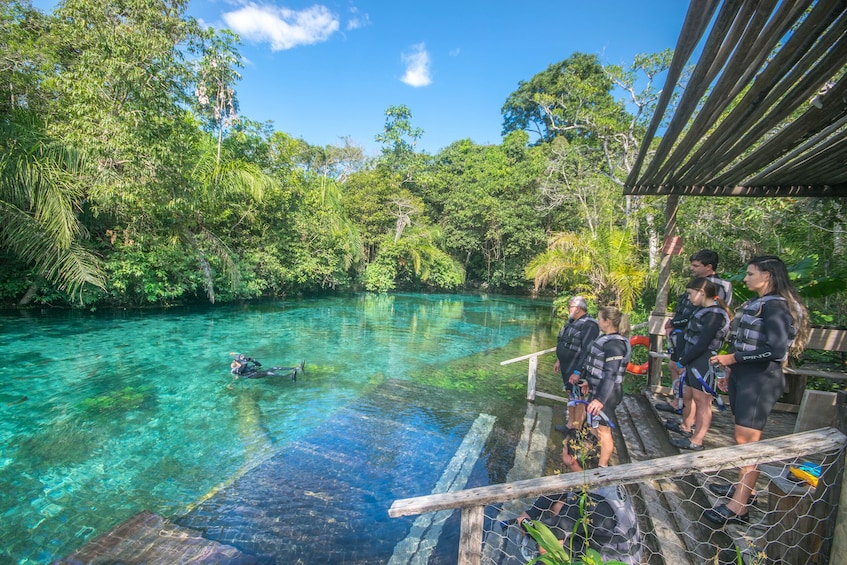 Floating in the Nascente Azul