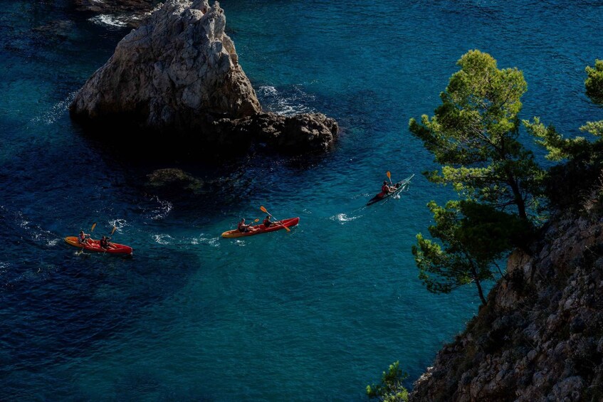 Picture 2 for Activity Dubrovnik: Day or Sunset Kayak Tour with Snorkeling & Snack