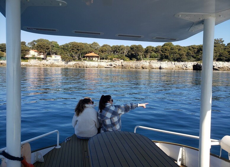 Picture 3 for Activity From Juan les Pins: Private French Riviera Solar Boat Cruise