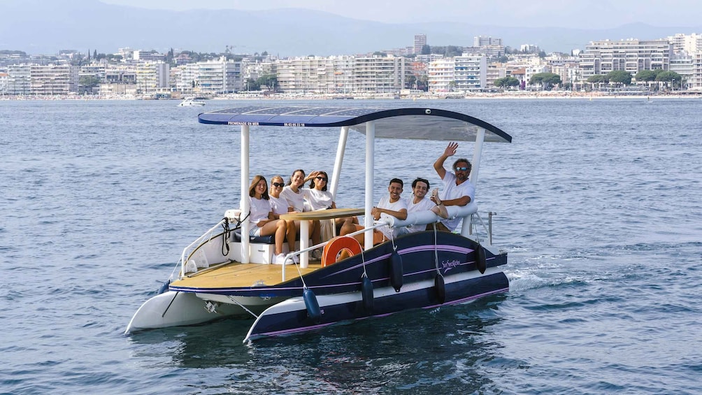 Picture 6 for Activity From Juan les Pins: Private French Riviera Solar Boat Cruise