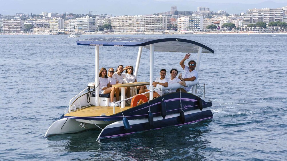 Picture 6 for Activity From Juan les Pins: Private French Riviera Solar Boat Cruise