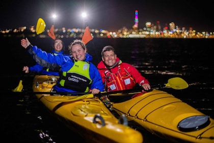 Auckland : Excursion en kayak de mer au coucher du soleil et de nuit sur l'...