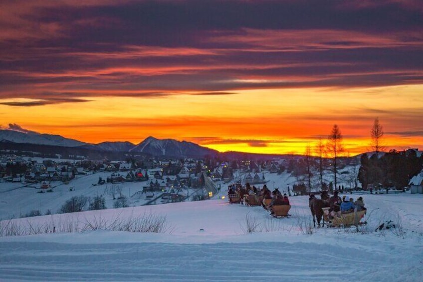 Tatra Mountain Sleigh Ride in Zakopane from Kraków