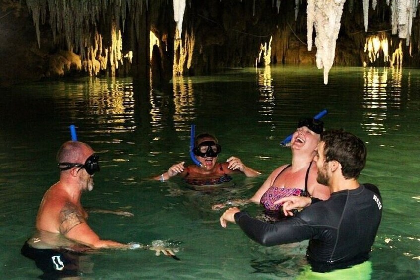 Snorkeling Experience with Turtles in Cenote in Riviera Maya