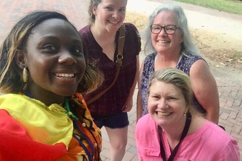 William & Mary walk included Juneteenth celebrations with African leaders, like Moradeke Edna-Stella from Fayomi.