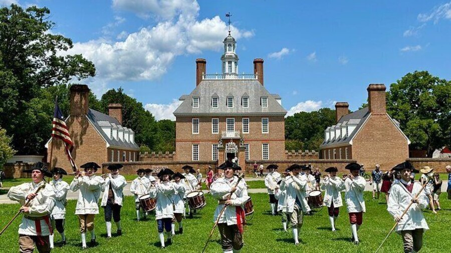 Colonial Williamsburg's Governor's Palace with our Fife & Drums