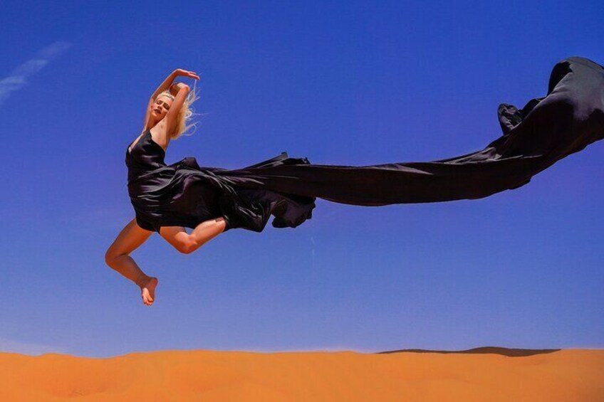 Dubai: Flying Dress with Photography and Exciting Dune Activities