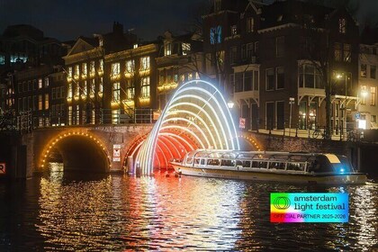 Amsterdam Light Festival Cruise with Free Hot Drink