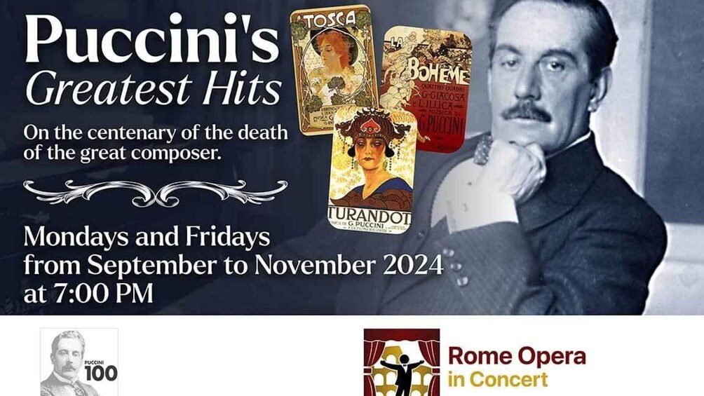 Rome: Puccini's Greatest Hits Opera Concert with Drink