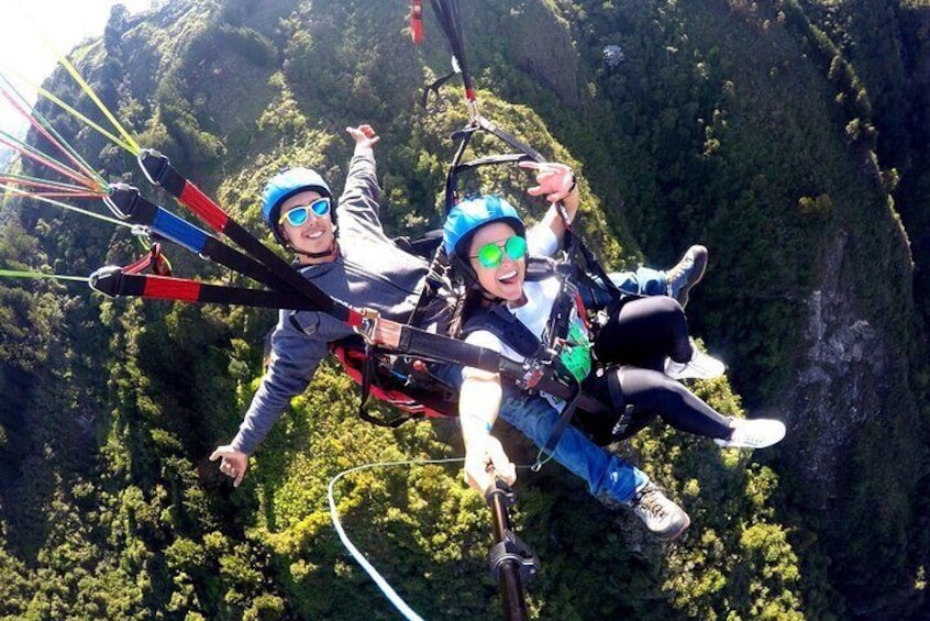 Paragliding flight in Medellin