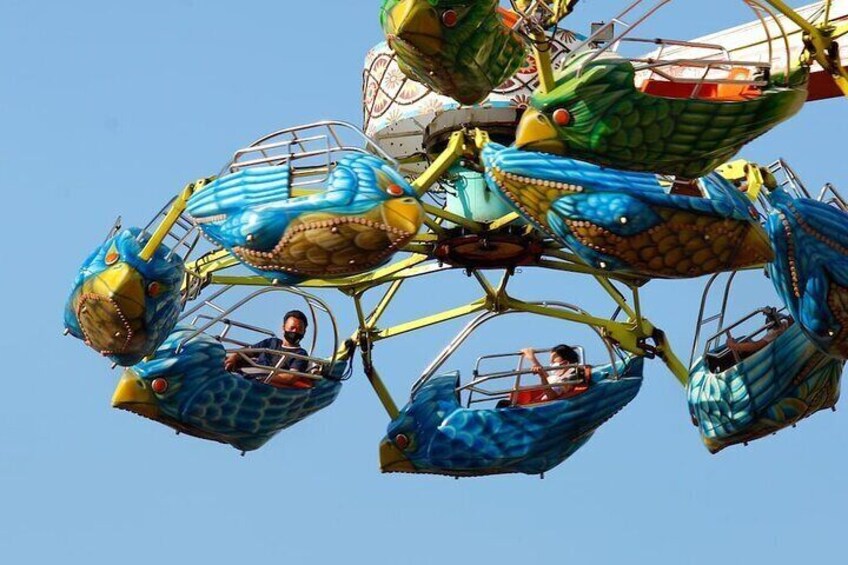 Go on many thrill rides at Thailand's largest amusement park