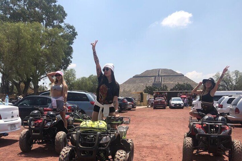 Private ATV tour in the archaeological zone of Teotihuacán