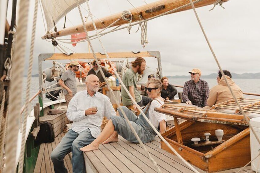 Relax and enjoy a nice afternoon on board a unique tall ship