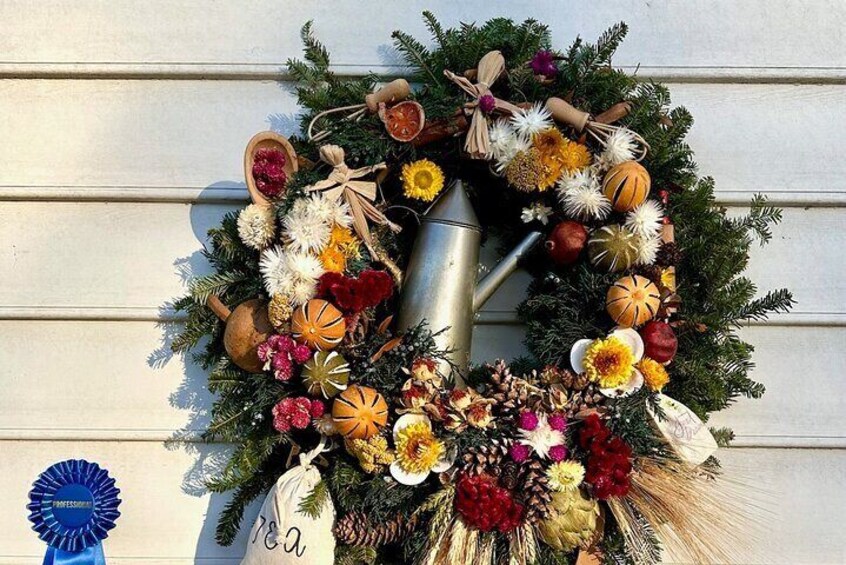 Blue Prize Winners work year round on making some of our most spectacular wreaths