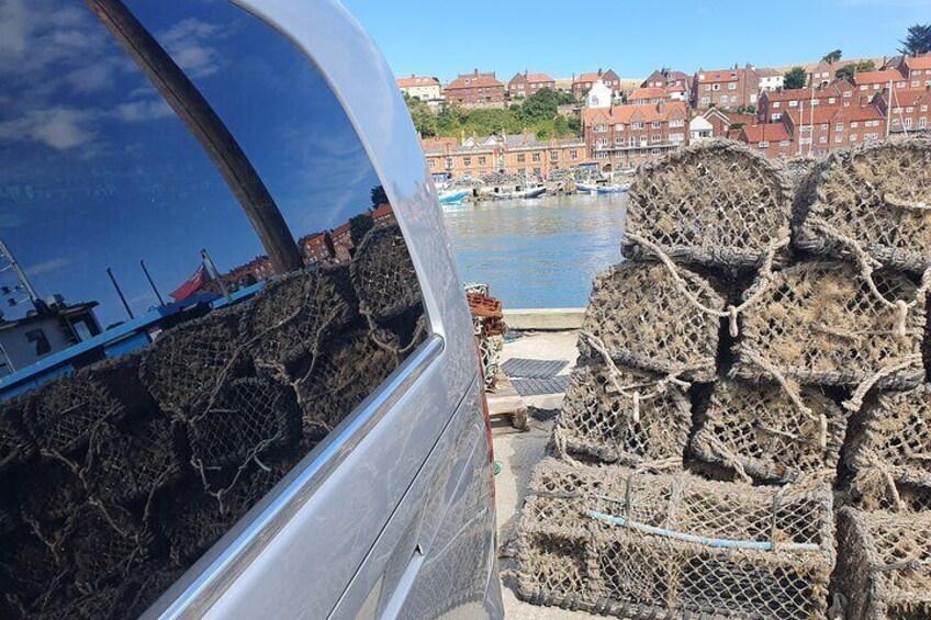 Whitby is famous for many things including fish & chips & fresh sea food. It always tastes so much better when you can actually see the lobster pots!