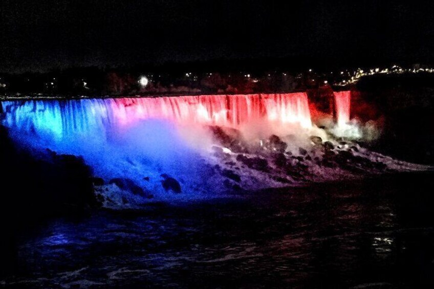 You get the best full views of Niagara Falls Illuminated 