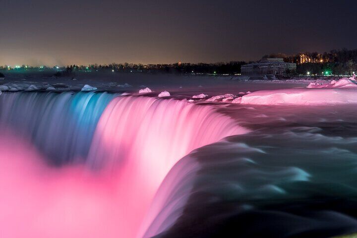 The Falls illuminated